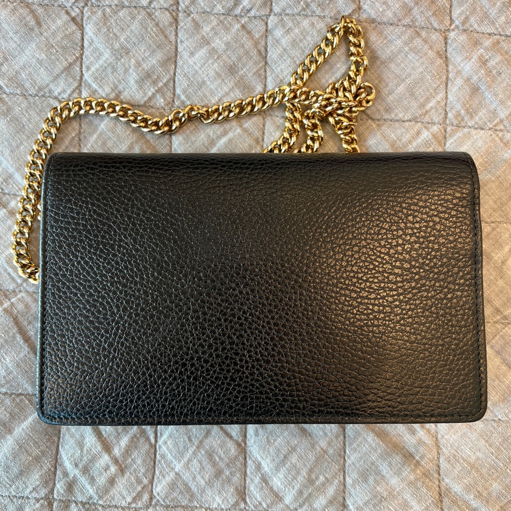 GUCCI GG Marmont Leather Mini Chain Bag - Picture 7 of 12